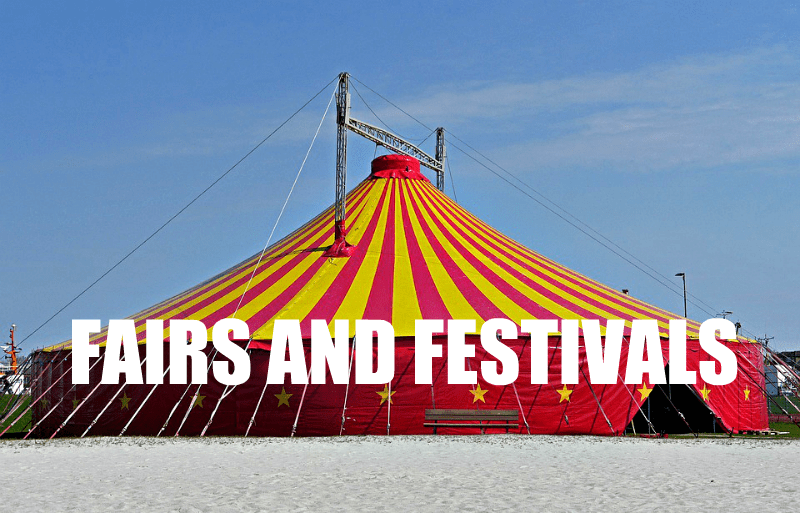 Fairs and Festivals graphic