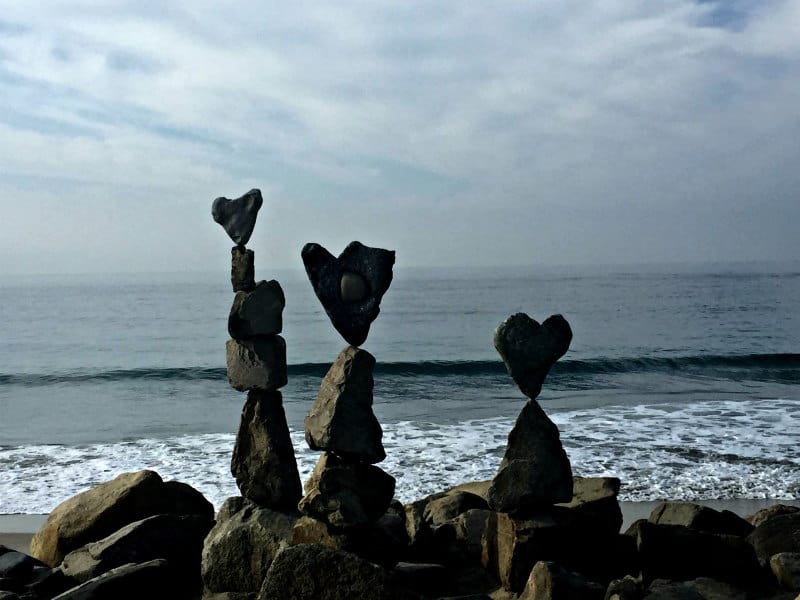 Heart Stone Sculpture in Carlsbad
