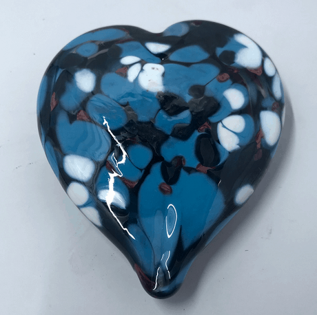 Blown Glass Heart from Barrio Glassworks