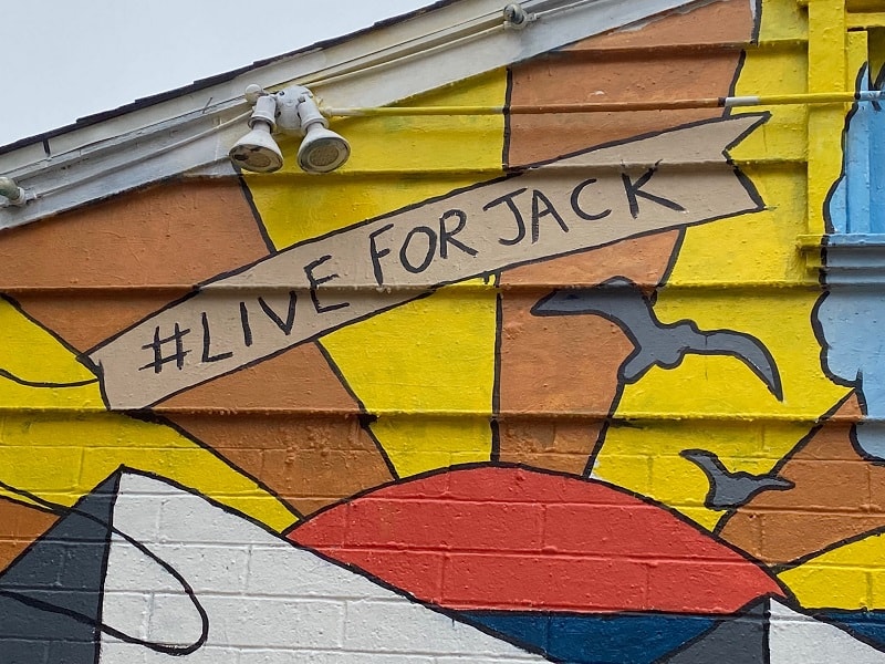 #LiveForJack on the Carlsbad Art Wall